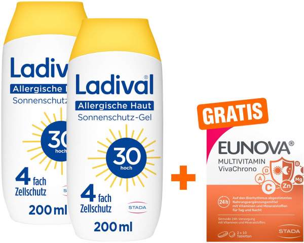 Ladival allergische Haut Sonnenschutz-Gel LSF 30 2 x 200 ml