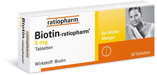 Biotin Ratiopharm 5mg 30 Tabletten