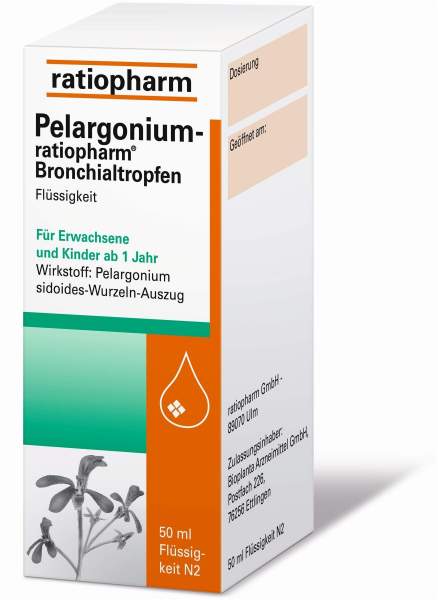 Pelargonium-ratiopharm Bronchialtropfen 50 ml