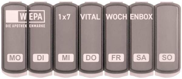 WEPA 1x7 Vital Wochenbox in grau 1 Stück