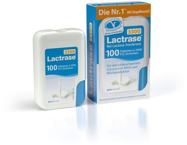 Lactrase 3.300 Fcc 100 Tabletten im Klickspender