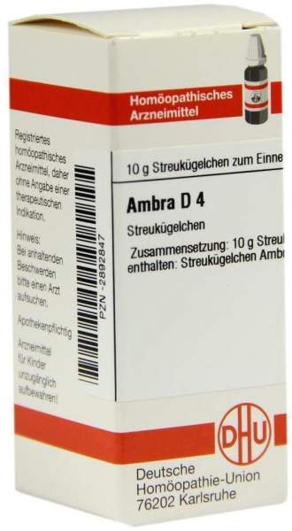 DHU Ambra D4 Globuli