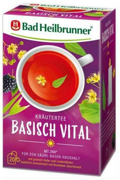 Bad Heilbrunner Basisch Vital Tee 20 Beutel