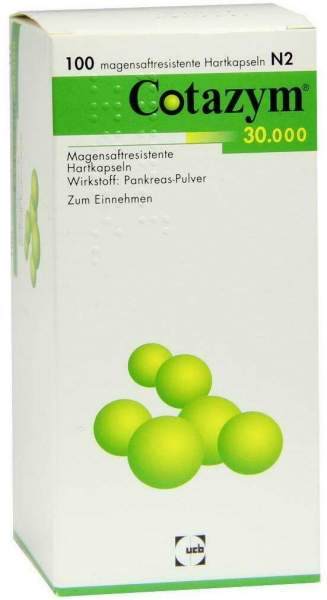 Cotazym 30.000 Pellets 100 Magensaftresistente Kapseln