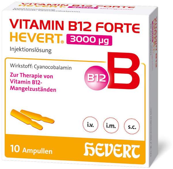 Vitamin B12 Forte Hevert 3000 µg 20 Ampullen