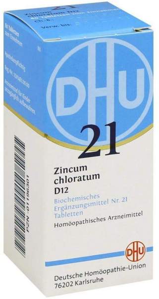 Biochemie Dhu 21 Zincum Chloratum D12 Tabletten 80 Tabletten