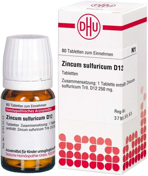 Dhu Zincum Sulfuricum D12 80 Tabletten