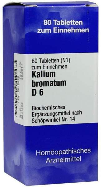 Biochemie 14 Kalium Bromatum D6 Tabletten 80 Tabletten