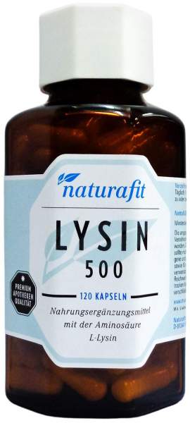Naturafit Lysin 500 Kapseln 120 Stk