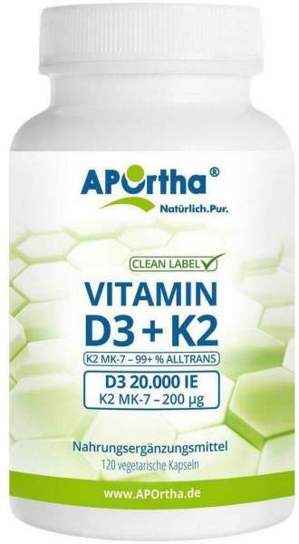 Vitamin D3 20.000 I.E.+k2 200 m63g M.Quinoaplv.Ka