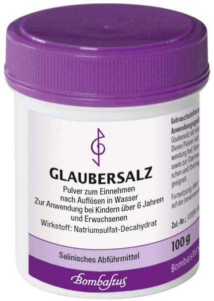 Bombastus Glaubersalz 100 g Pulver