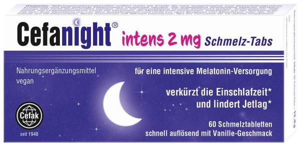 Cefanight Intens 2 mg 60 Schmelz-Tabs