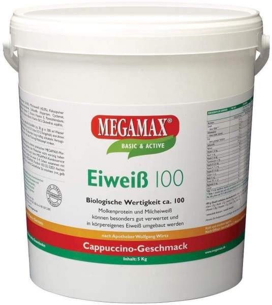 Eiweiß 100 Cappuccino Megamax 5000 G Pulver