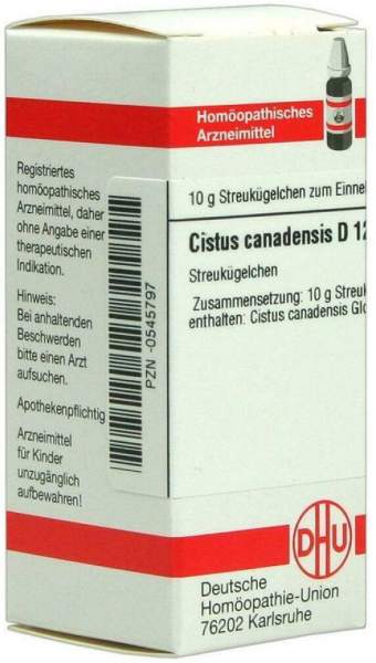 Dhu Cistus Canadensis D12 10 G Globuli
