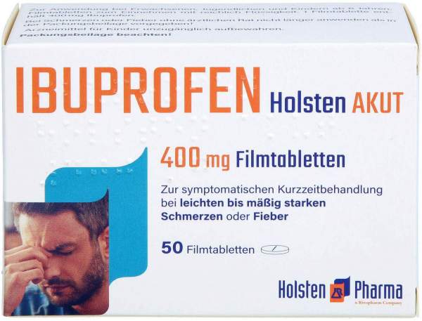 Ibuprofen Holsten Akut 400 mg 50 Filmtabletten