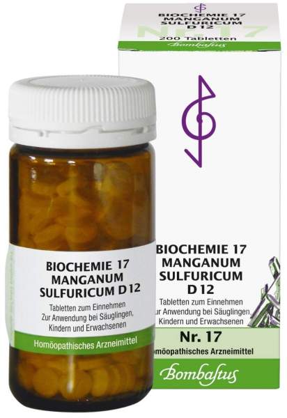 Bombastus Biochemie 17 Manganum Sulfuricum D 12 Tabletten 200 Stück