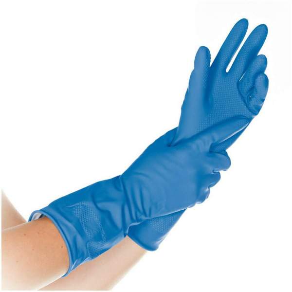 Universal-Handschuhe Bettina Soft L, Blau, Latex 1 Paar