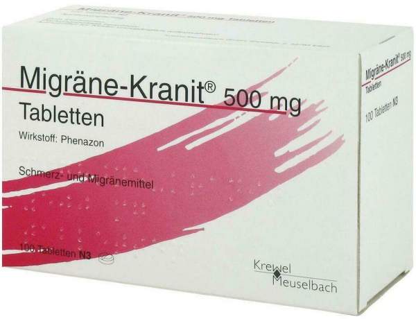 Migräne Kranit 500 mg 100 Tabletten