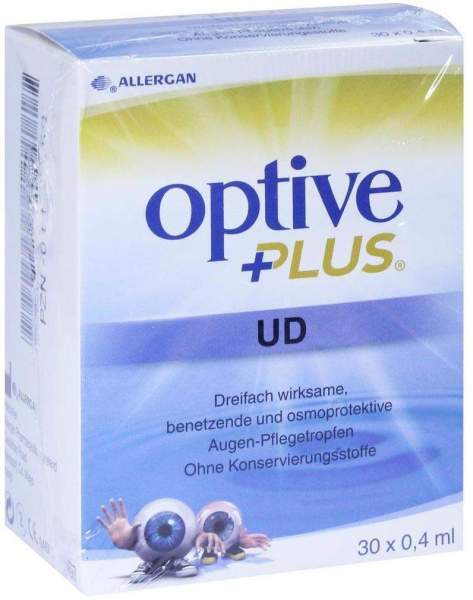 Optive Plus Ud 30 X 0,4 ml Augentropfen