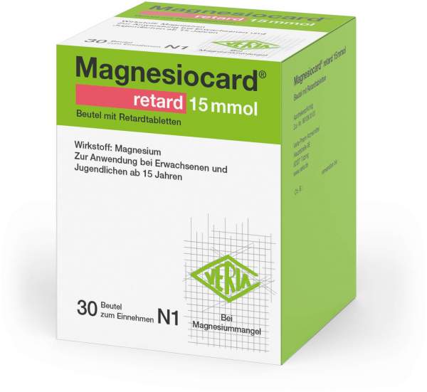 Magnesiocard Retard 15 Mmol Beutel Mit Retardierten...