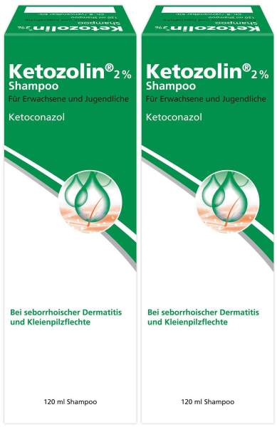 Ketozolin 2% Shampoo 2 x 120 ml
