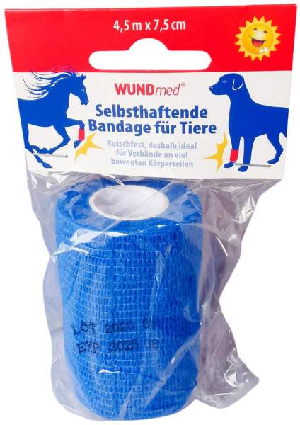 Bandage F.Tiere Selbsthaftend 7,5 cm X 4,5 M Farb. 1 Stk