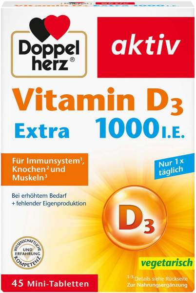 Doppelherz Aktiv Vitamin D 1.000 I.E. Extra 45 Tabletten