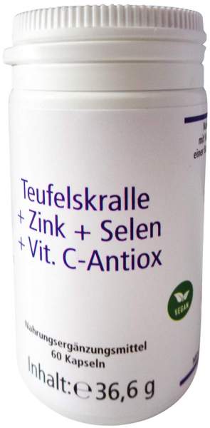 Teufelskralle+zink+selen+vit C-Antiox 60 Kapseln