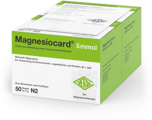Magnesiocard 5 Mmol Pulver 100 Beutel