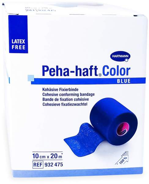 Peha-Haft Color Fixierbinde 10 Cmx20 M Blau