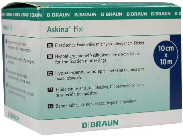 Askina Fix Fixiervlies 10 M X 10 cm Hypoallergen 1 Stück