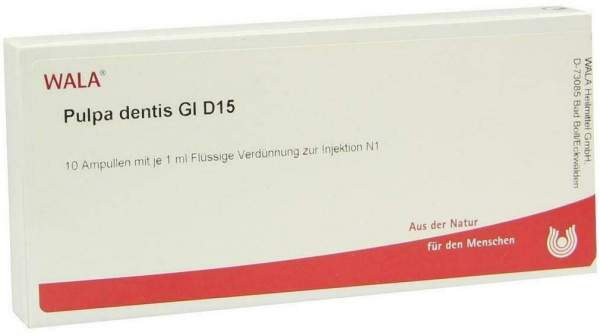 Weleda Pulpa Dentis Gl D15 10 X 1 ml Ampullen