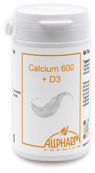 Calcium 600 mg + D3 60 Tabletten