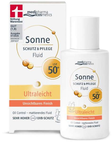 medipharma cosmetics Sonne Schutz &amp; Pflege Fluid ultraleicht LSF 50+ 50 ml Lotion
