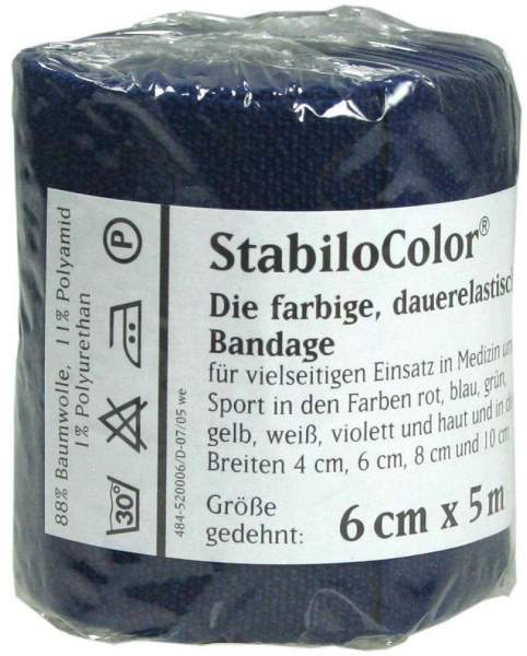 Bort Stabilocolor 1 Binde 6 cm Blau