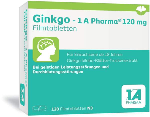 Ginkgo 1a Pharma 120 mg 120 Filmtabletten