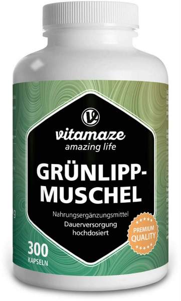 Grünlippmuschel 500 mg Hochdosiert 300 Kapseln