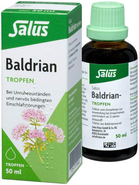 Baldrian Tropfen 50 ml Tinktur Bio Salus