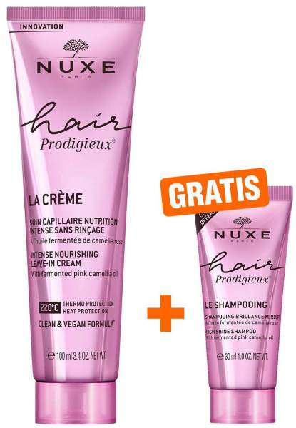 NUXE Hair Prodigieux Leave-In Haarpflege 100 ml + gratis Glanz-Shampoo 30 ml