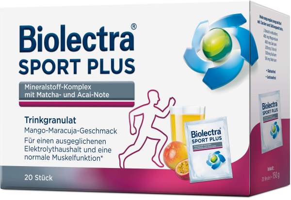 Biolectra Sport plus 20 x 7,5 g Trinkgranulat