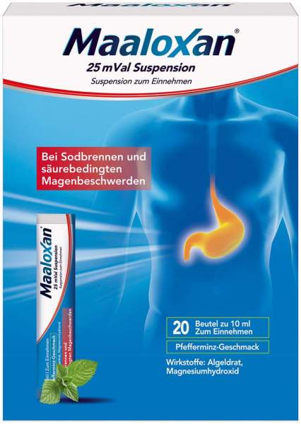 Maaloxan 25 mVal Suspension 20 x 10 ml Suspension