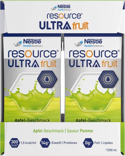 Resource Ultra Fruit Apfel Flüssig 4 X 200 ml