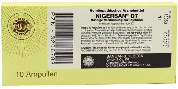 Nigersan D7 10x1 ml Ampullen