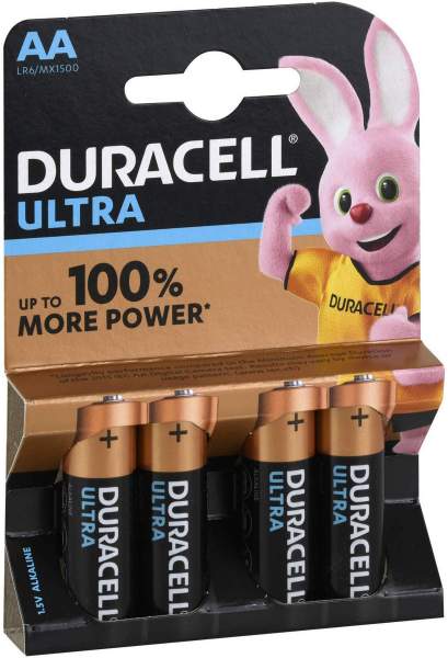Duracell Ultra Power Aa (mn1500-Lr6) K4 Mit Powercharge 4 Stück