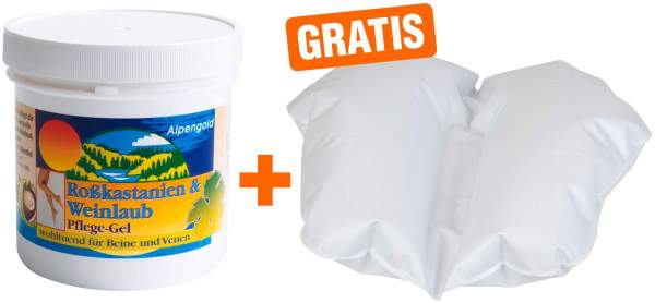 Rosskastanien-Weinlaub-Gel 500 ml + gratis Aufblasbarer Venentrainer 1 Stück