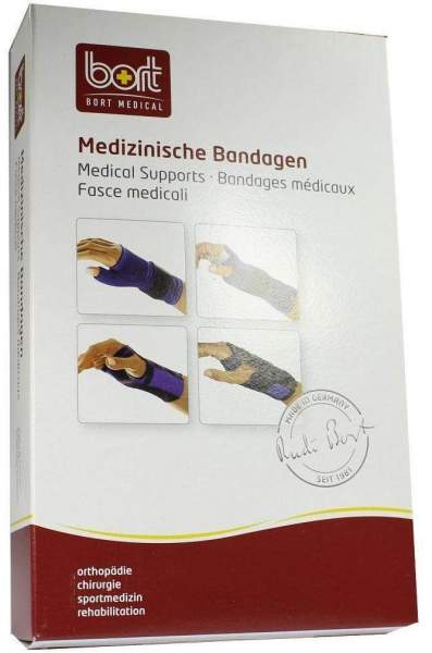 Bort Handgelenkstütze Mit Alu Band Rechts Small Blau