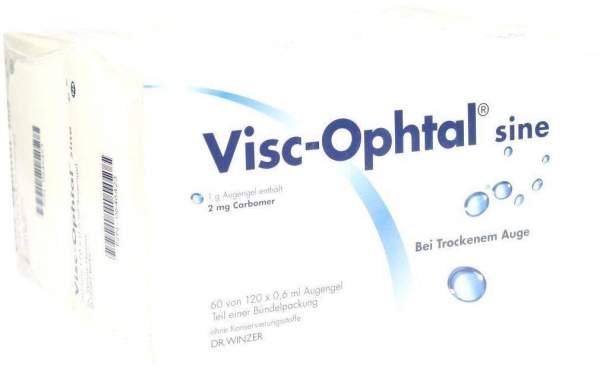 Visc Ophtal Sine 120 X 0,6 ml Augengel