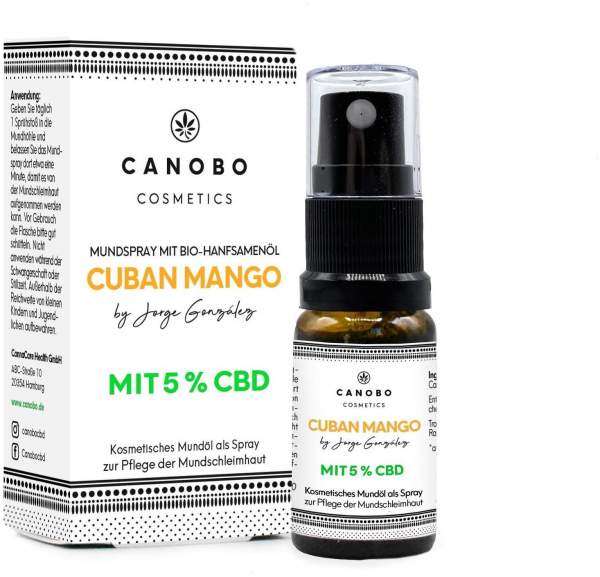 Canobo Bio CBD 5 % Cuban Mango Mundspray 10 ml
