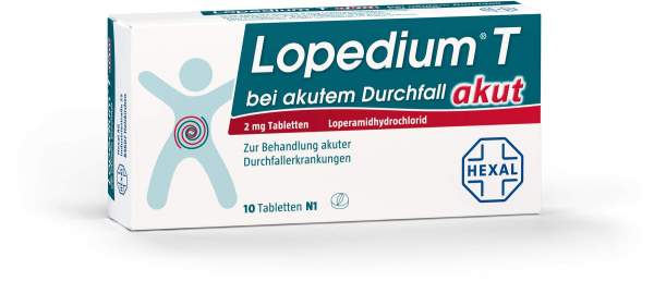 Lopedium T akut bei akutem Durchfall 10 Tabletten