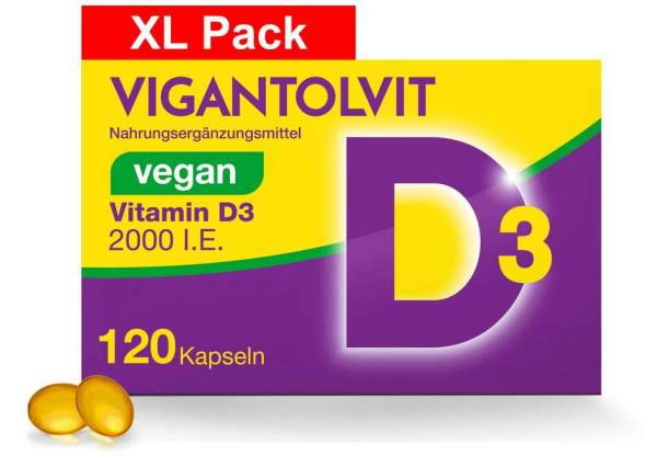 Vigantolvit 2000 I.E. Vitamin D3 vegan 120 Kapseln